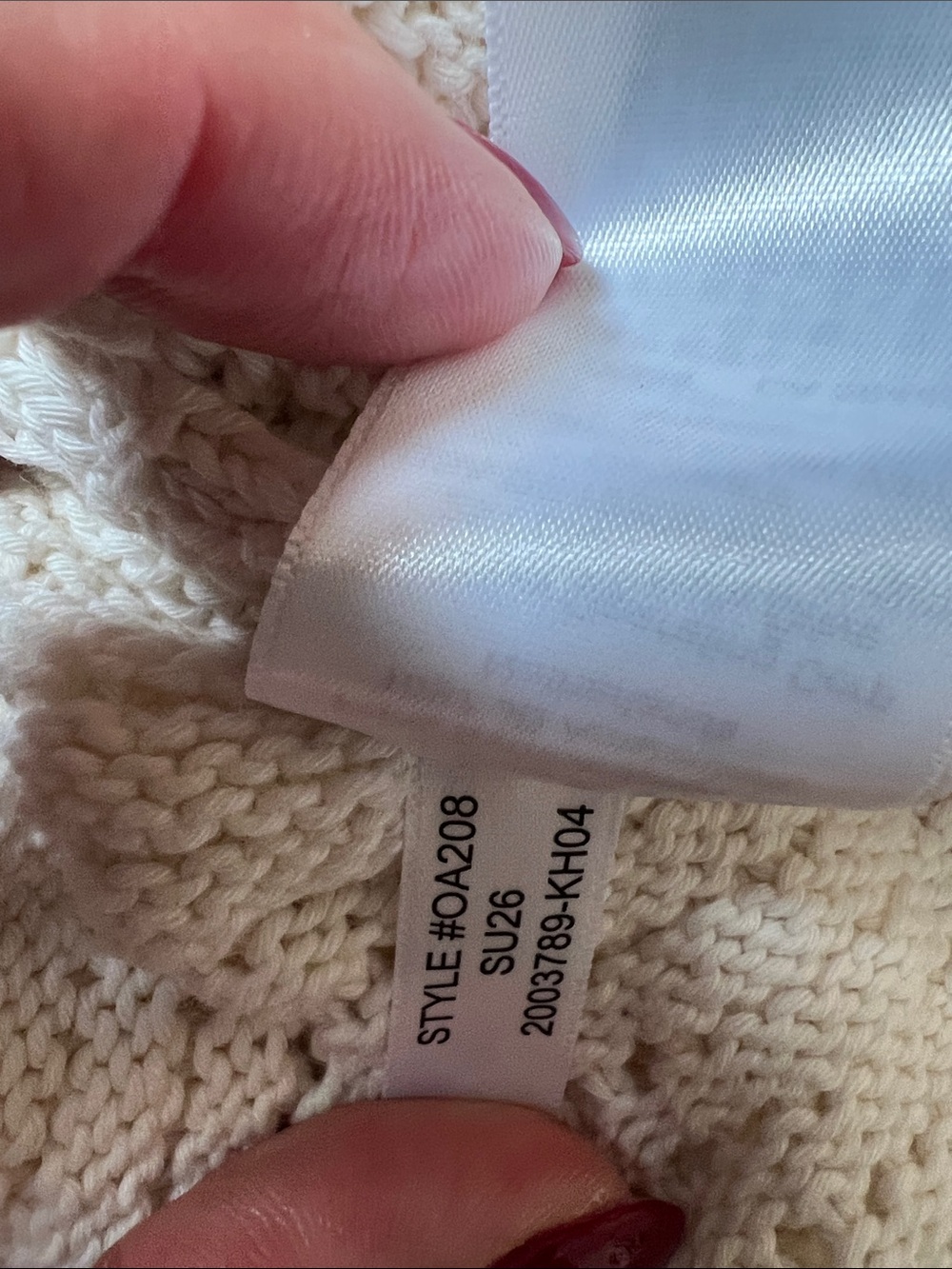 Madewell Cream Wavy-Knit Button-Front Top Size Small New With Tags NWT - Picture 6 of 8